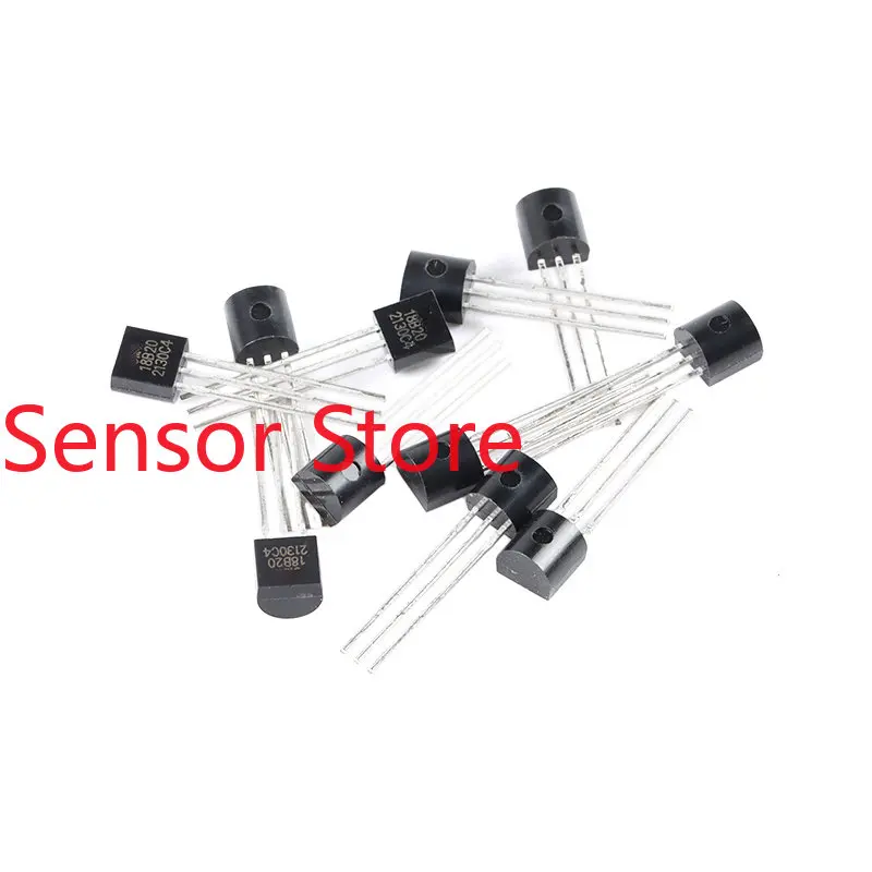 

5PCS New DS18B20 TO-92 Single Bus Temperature Sensor Chip