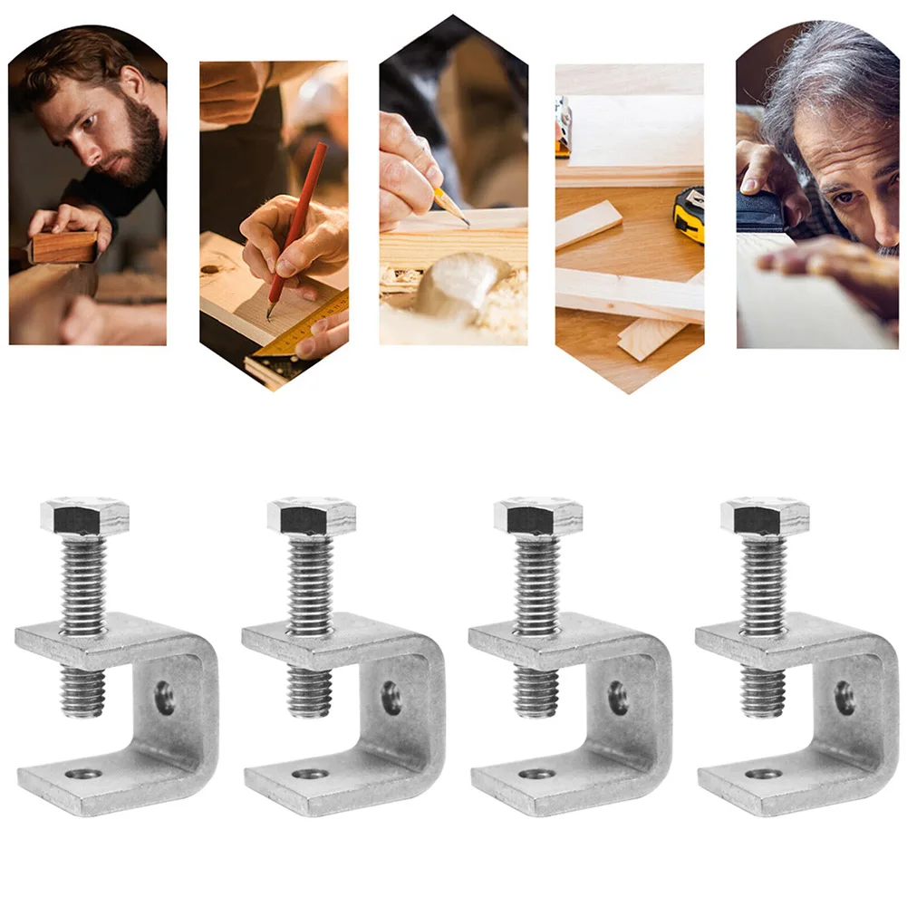 High Quality C-clamp Jaw Silver Stainless Steel Table Bracket Tiger Clamp 0-20mm 1/2/4pcs Cabine Easy To Install
High Quality C-clamp Jaw Silver Stainless Steel Table Bracket Tiger Clamp 0-20mm 1/2/4pcs Cabine Easy To Install