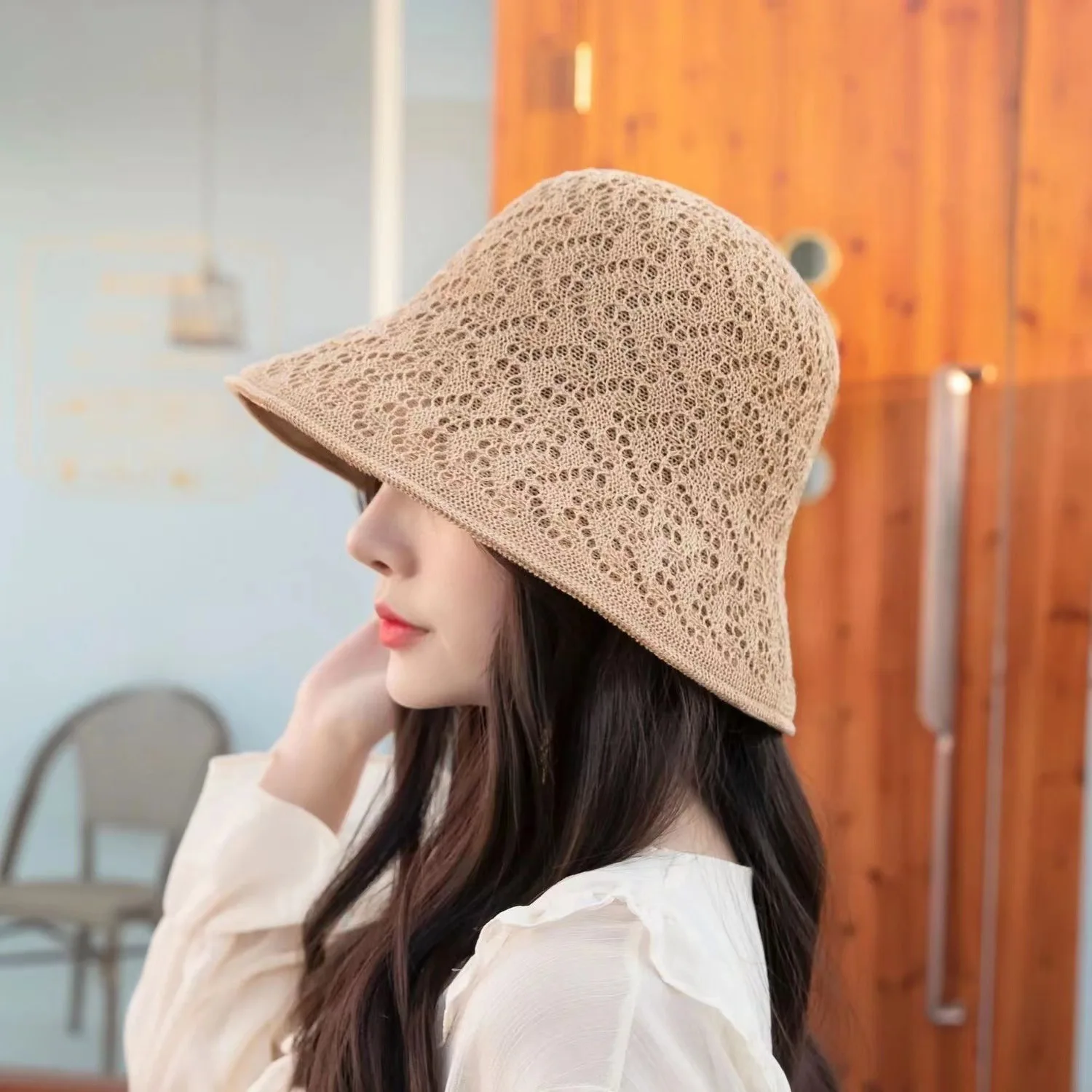 Summer knitted hollow out fisherman hat, sun protection and sunshade hat, versatile summer sun basin hat, outdoor bucket hats
Summer knitted hollow out fisherman hat, sun protection and sunshade hat, versatile summer sun basin hat, outdoor bucket hats