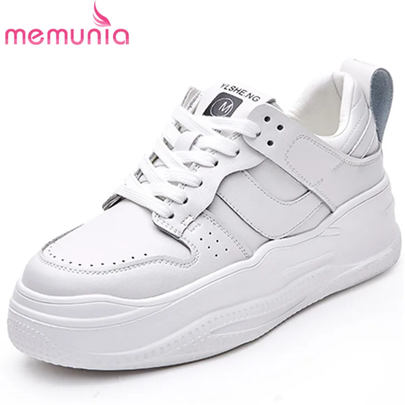 MEMUNIA 2022 New White Flat With Heels Platform Shoes Genuine Leather Modern Senaker Woman Office Ladies Casual Shoes
MEMUNIA 2022 New White Flat With Heels Platform Shoes Genuine Leather Modern Senaker Woman Office Ladies Casual Shoes