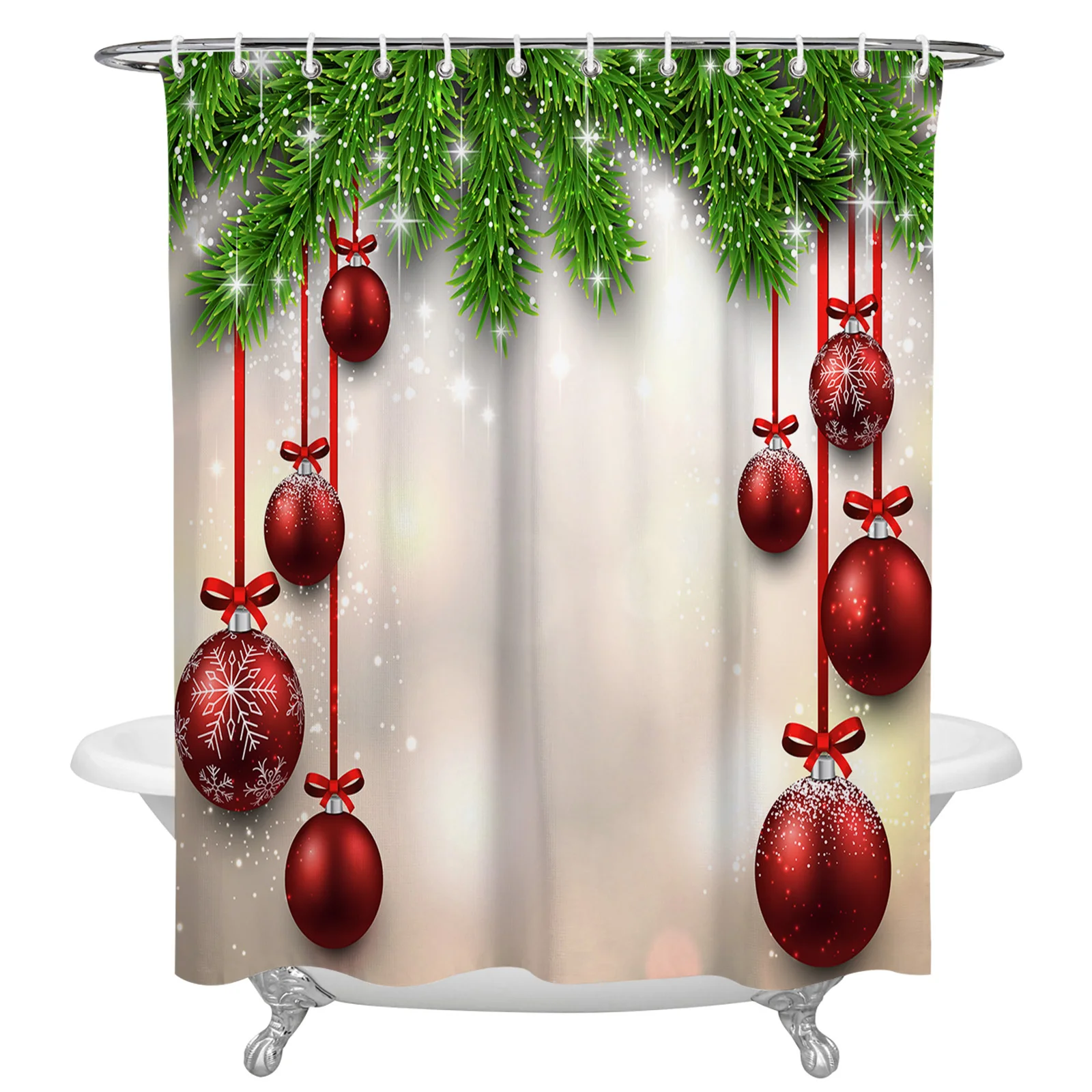 Christmas Fir Ball Waterproof Shower Curtain Bathroom Fabric Polyester Shower Curtains Bath Decor Curtain
Christmas Fir Ball Waterproof Shower Curtain Bathroom Fabric Polyester Shower Curtains Bath Decor Curtain