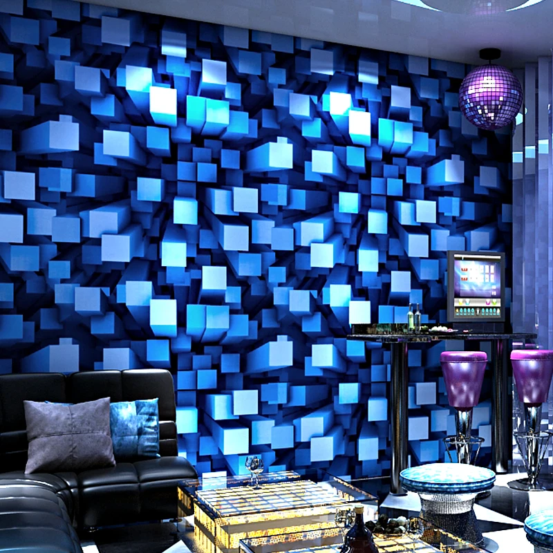 Настенные 3D обои KTV для танцевальной комнаты, квадратная сетка, рулон ПВХ обоев для стен, баров, клубов, тематический фон для отеля
Настенные 3D обои KTV для танцевальной комнаты, квадратная сетка, рулон ПВХ обоев для стен, баров, клубов, тематический фон для отеля