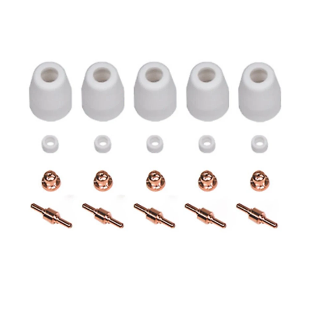 PT-31 CT312 CUT40/50 Plasma Cutter Cutting Torch Consumables Electrode Kit 20pcs Tips Nozzles Plasma Torch Consumables
PT-31 CT312 CUT40/50 Plasma Cutter Cutting Torch Consumables Electrode Kit 20pcs Tips Nozzles Plasma Torch Consumables