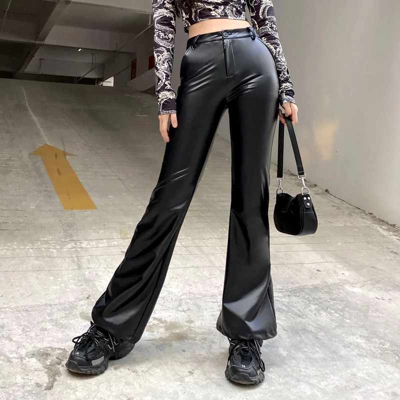 Elegant Vintage Black Faux Leather Pants Women Autumn High Waist Skinny Trousers Ladies Casual Fashion Pants Capris Fashion
Elegant Vintage Black Faux Leather Pants Women Autumn High Waist Skinny Trousers Ladies Casual Fashion Pants Capris Fashion