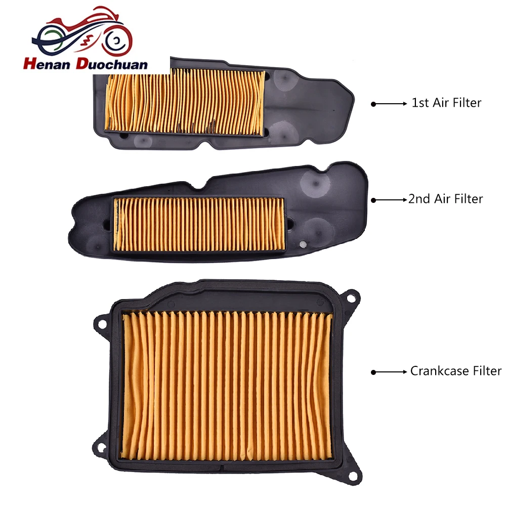 

Motorcycle 1st 2nd Crankcase Air Filter for Yamaha YP400 Majesty 2004-2014 YP 400R YP400RA X-Max X Max Xmax YP 400 2013-2020