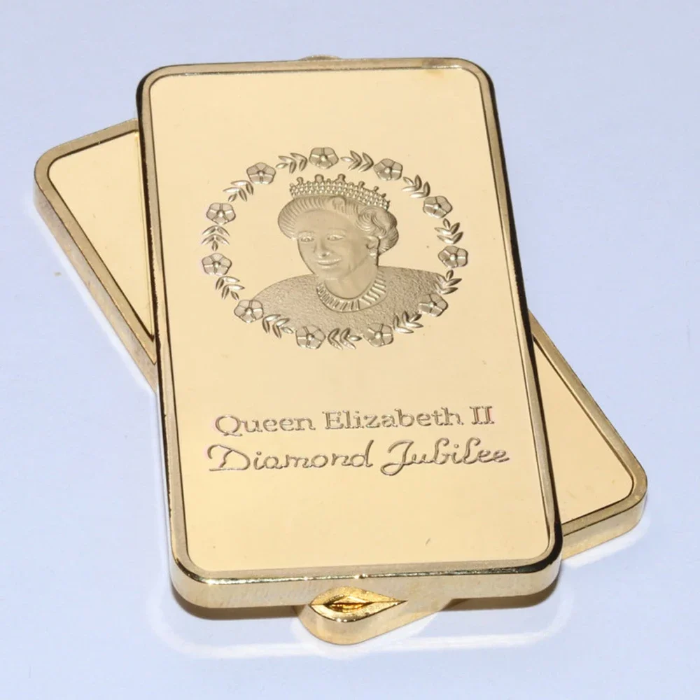 2022 Elizabeth's Death Memorabilia Gold bar UK Queen Elizabeth II Collectibles Gold Plated Commemorative Coins bullion for gifts
2022 Elizabeth's Death Memorabilia Gold bar UK Queen Elizabeth II Collectibles Gold Plated Commemorative Coins bullion for gifts