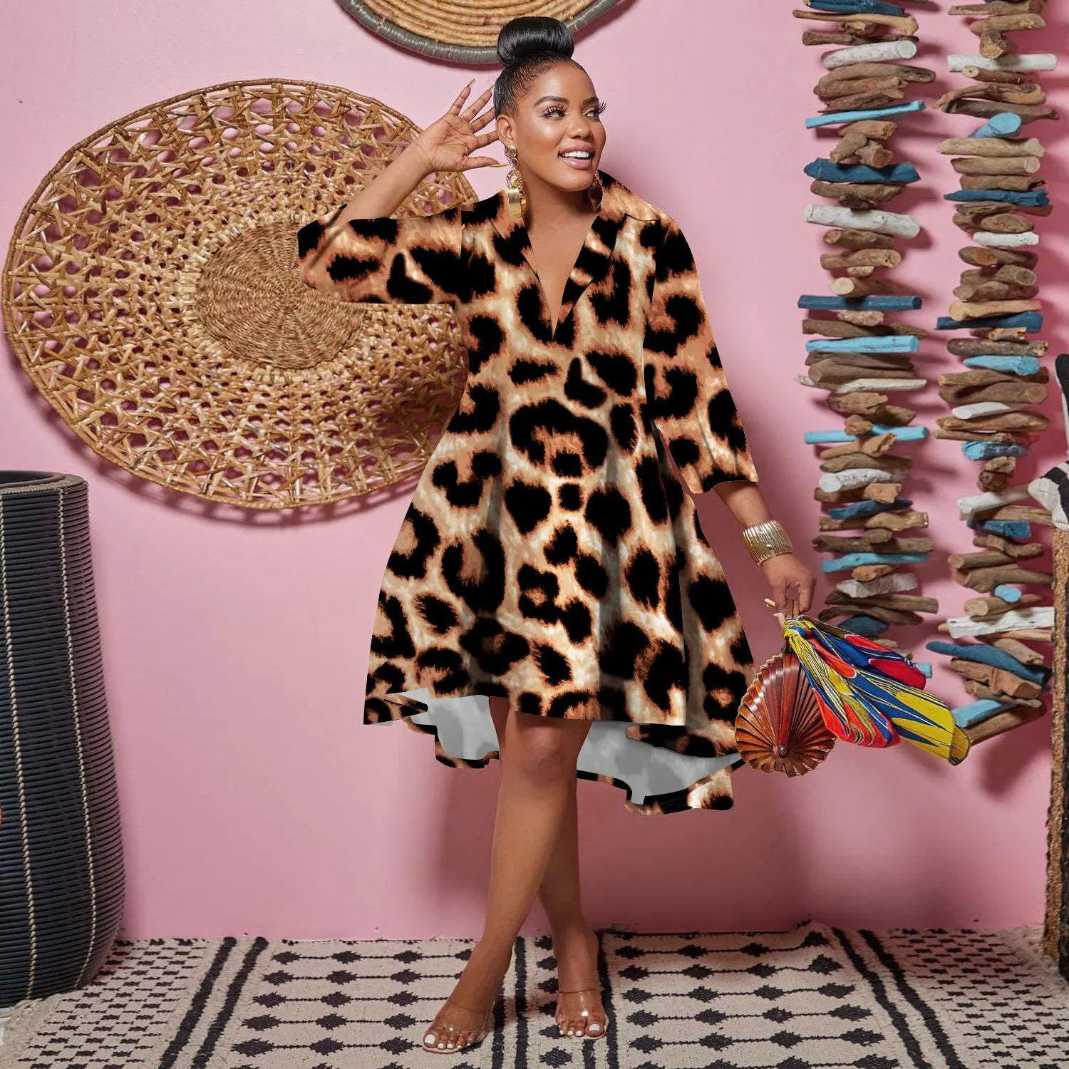 HY 2022 New Autumn YS10221 Slim Fit Deep V Collar Color Leopard Fashion Sexy Night Club Women's Dress
HY 2022 New Autumn YS10221 Slim Fit Deep V Collar Color Leopard Fashion Sexy Night Club Women's Dress