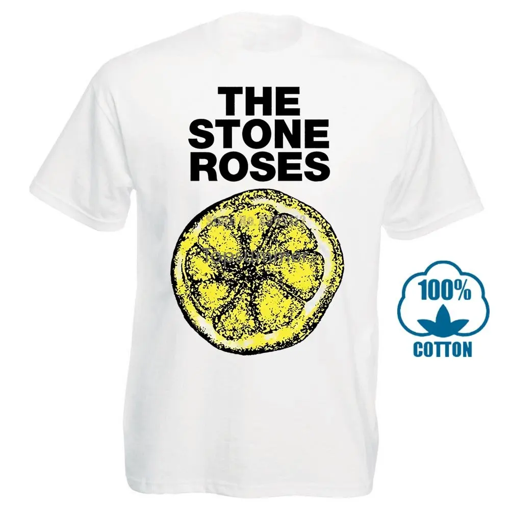 Print T Shirt Fashion Short Sleeve The Stone Roses Mens Lemon 1989 Tour T Shirt White
Print T Shirt Fashion Short Sleeve The Stone Roses Mens Lemon 1989 Tour T Shirt White