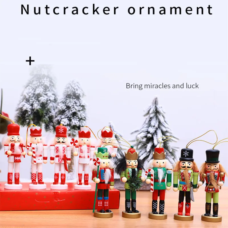 

Nutcracker Puppet Ornaments Desktop Decoration Cartoons Walnuts Soldiers Band Dolls Nutcracker Miniatures 13cm