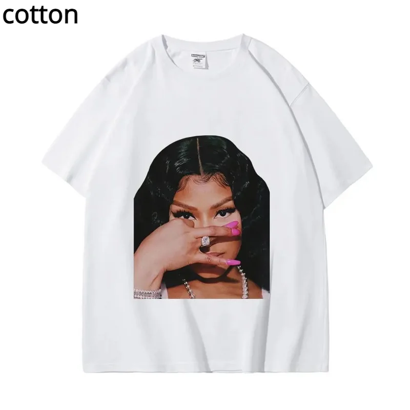 Hot Rapper Nicki Minaj Graphic T Shirts Men Women Hop Vintage Short Sleeve T-shirt Summer Street Fashion Oversized T-shirts 
Hot Rapper Nicki Minaj Graphic T Shirts Men Women Hop Vintage Short Sleeve T-shirt Summer Street Fashion Oversized T-shirts