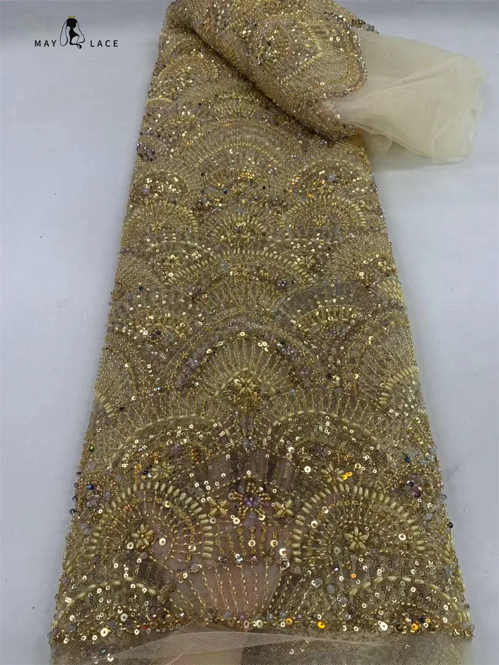 High -End Luxury French Beaded Lace Fabric 2024 High Quality African Sequins Groom Net Lace Fabrics For Nigerian Wedding Dresses
High -End Luxury French Beaded Lace Fabric 2024 High Quality African Sequins Groom Net Lace Fabrics For Nigerian Wedding Dresses