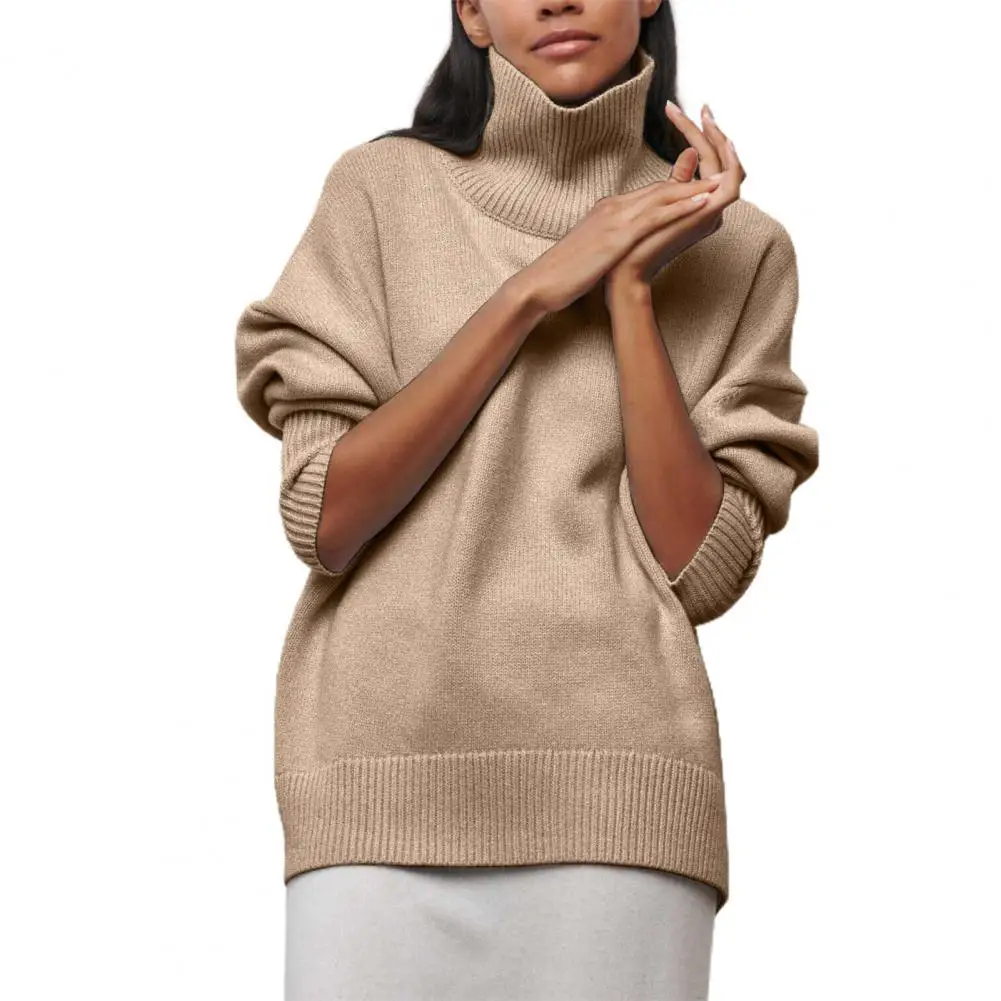 Women Autumn and Winter Korean Fashion Elegant Turtleneck Slim Basic Knitted Sweater Solid Long Sleeve All Match Pullovers Tops
Women Autumn and Winter Korean Fashion Elegant Turtleneck Slim Basic Knitted Sweater Solid Long Sleeve All Match Pullovers Tops