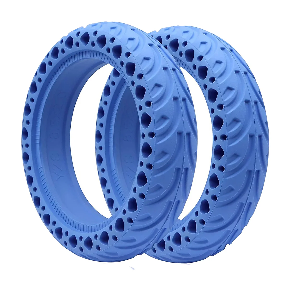 

2PCS Scooter Solid Tire, Solid Tires for Xiaomi M365/Pro Scooter 8.5 Inch Electric Scooter Replacement Wheels-Blue