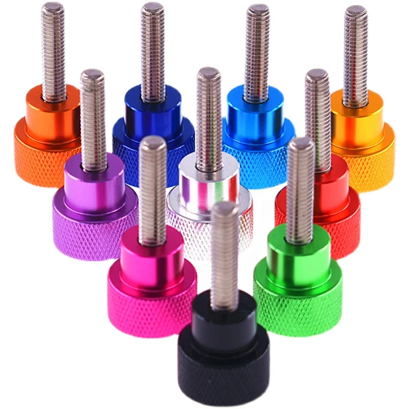 1Pcs M6x40-100mm Aluminum Alloy Thumb Screw Aluminum Knurled Head Stainless Steel Thread Hand Tighten Machine Screws Bolts
1Pcs M6x40-100mm Aluminum Alloy Thumb Screw Aluminum Knurled Head Stainless Steel Thread Hand Tighten Machine Screws Bolts
