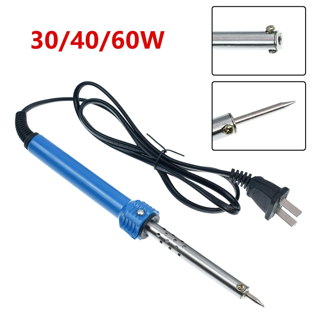 Soldering Iron Electric 110V 30W/40W/60W Welding Tool Heat Pen Tip Solder Kit US Plug Type 200mm Length Soldering Iron Tool
Soldering Iron Electric 110V 30W/40W/60W Welding Tool Heat Pen Tip Solder Kit US Plug Type 200mm Length Soldering Iron Tool