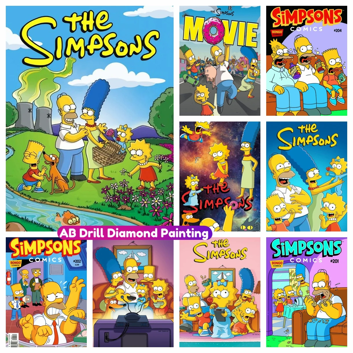 Classic Anime Simpsoning 5D AB Diamond Painting Cross Stitch Kit Rhinestone DIY Full Square Round Mosaic Embroidery Home Decor
Classic Anime Simpsoning 5D AB Diamond Painting Cross Stitch Kit Rhinestone DIY Full Square Round Mosaic Embroidery Home Decor