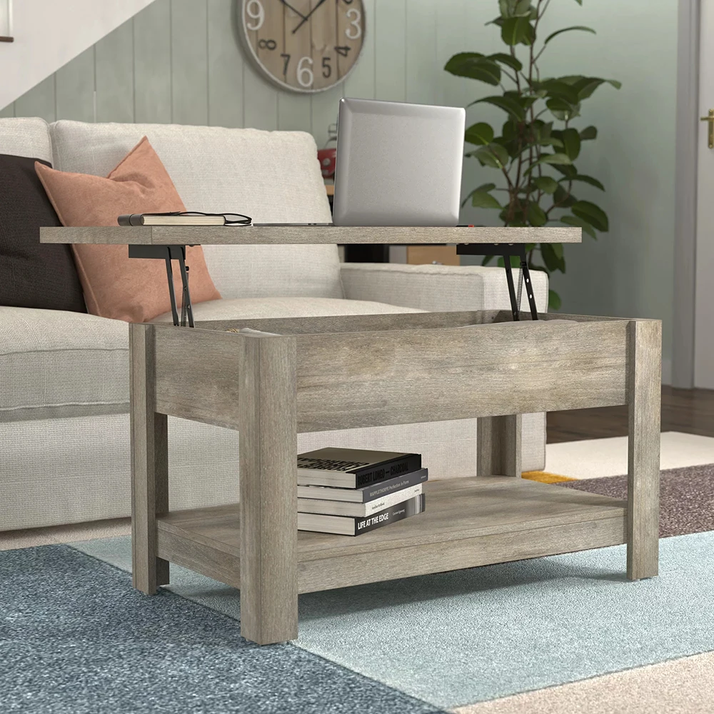 Transitional Wood Rectangle Lift Top Coffee Table with Storage Hidden Compartment Charging Station Living Room Center Table
Transitional Wood Rectangle Lift Top Coffee Table with Storage Hidden Compartment Charging Station Living Room Center Table