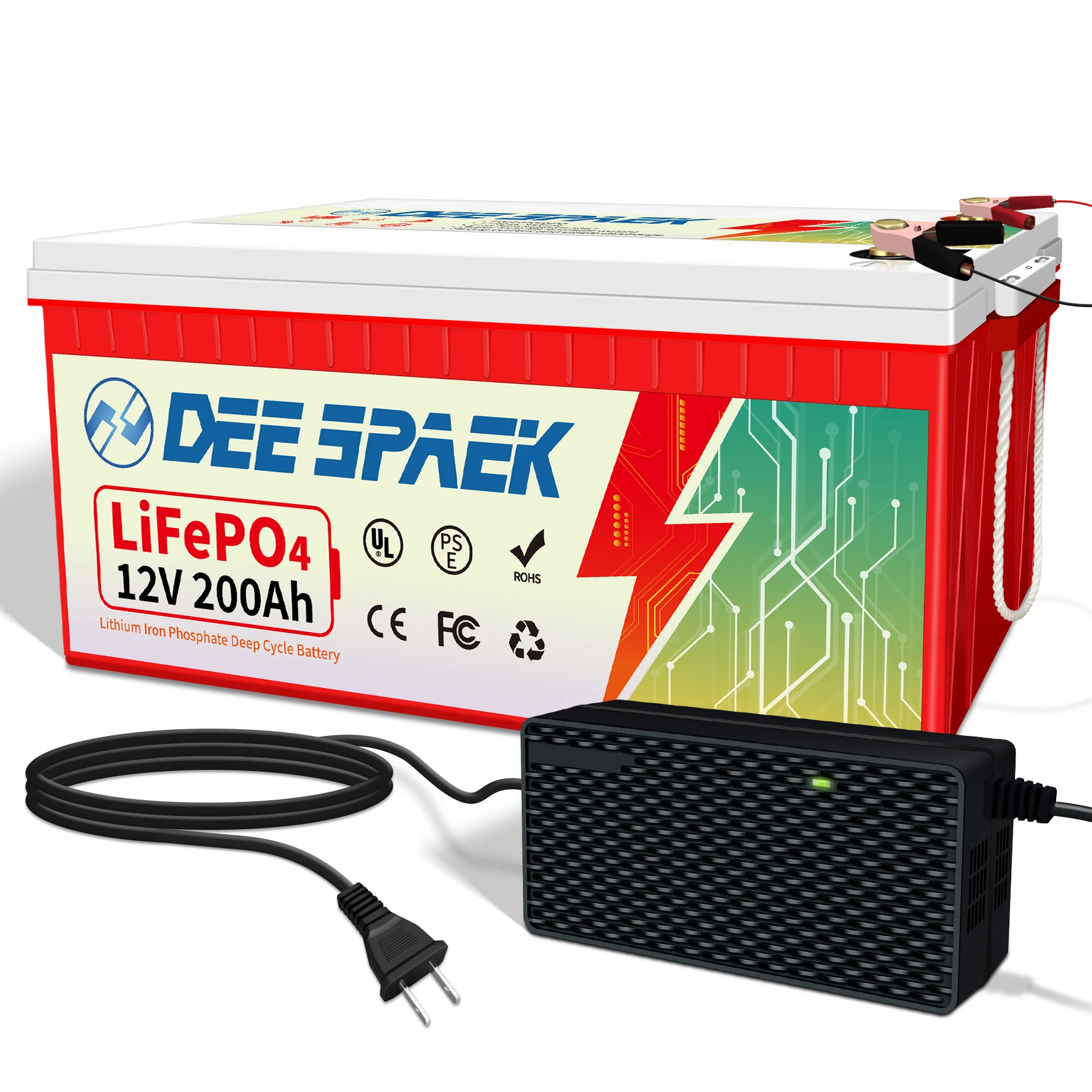 DEE SPEAK 12V 200Ah Lithium Iron Phosphate Battery Build in BMS Deep Cycle Perfect for Marine, RV, Solar System, Trolling Motor
DEE SPEAK 12V 200Ah Lithium Iron Phosphate Battery Build in BMS Deep Cycle Perfect for Marine, RV, Solar System, Trolling Motor