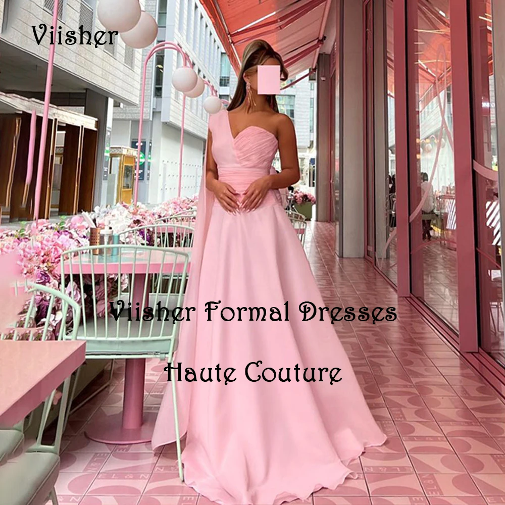 Pink Evening Dresses One Shoulder A Line Arabic Dubai Prom Dress with Train Long Wedding Party Gown Lace Up Back
Pink Evening Dresses One Shoulder A Line Arabic Dubai Prom Dress with Train Long Wedding Party Gown Lace Up Back