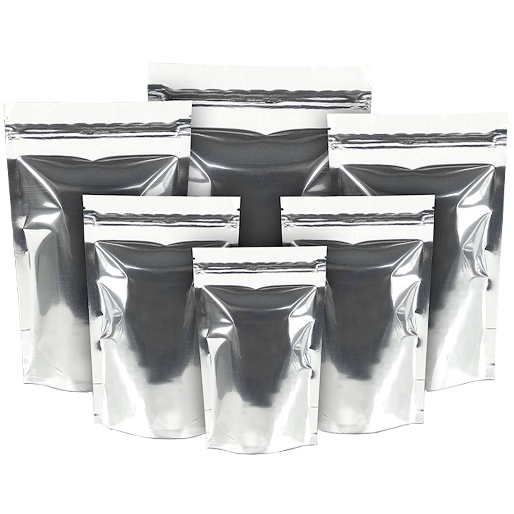100Pcs/Lot Aluminum Foil Stand Up Food Package Bag Zip Lock Waterproof Dustproof Dried Fruit Nuts Snacks Candy Coffee Tea Powder
100Pcs/Lot Aluminum Foil Stand Up Food Package Bag Zip Lock Waterproof Dustproof Dried Fruit Nuts Snacks Candy Coffee Tea Powder