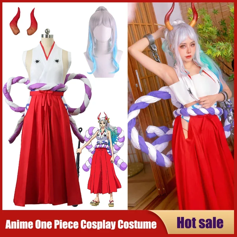 Anime One Piece Cosplay Costume Yamato COS Kimono Uniform Wig Skirt Women Carnival Party Performance Christmas Samurai Dresses
Anime One Piece Cosplay Costume Yamato COS Kimono Uniform Wig Skirt Women Carnival Party Performance Christmas Samurai Dresses