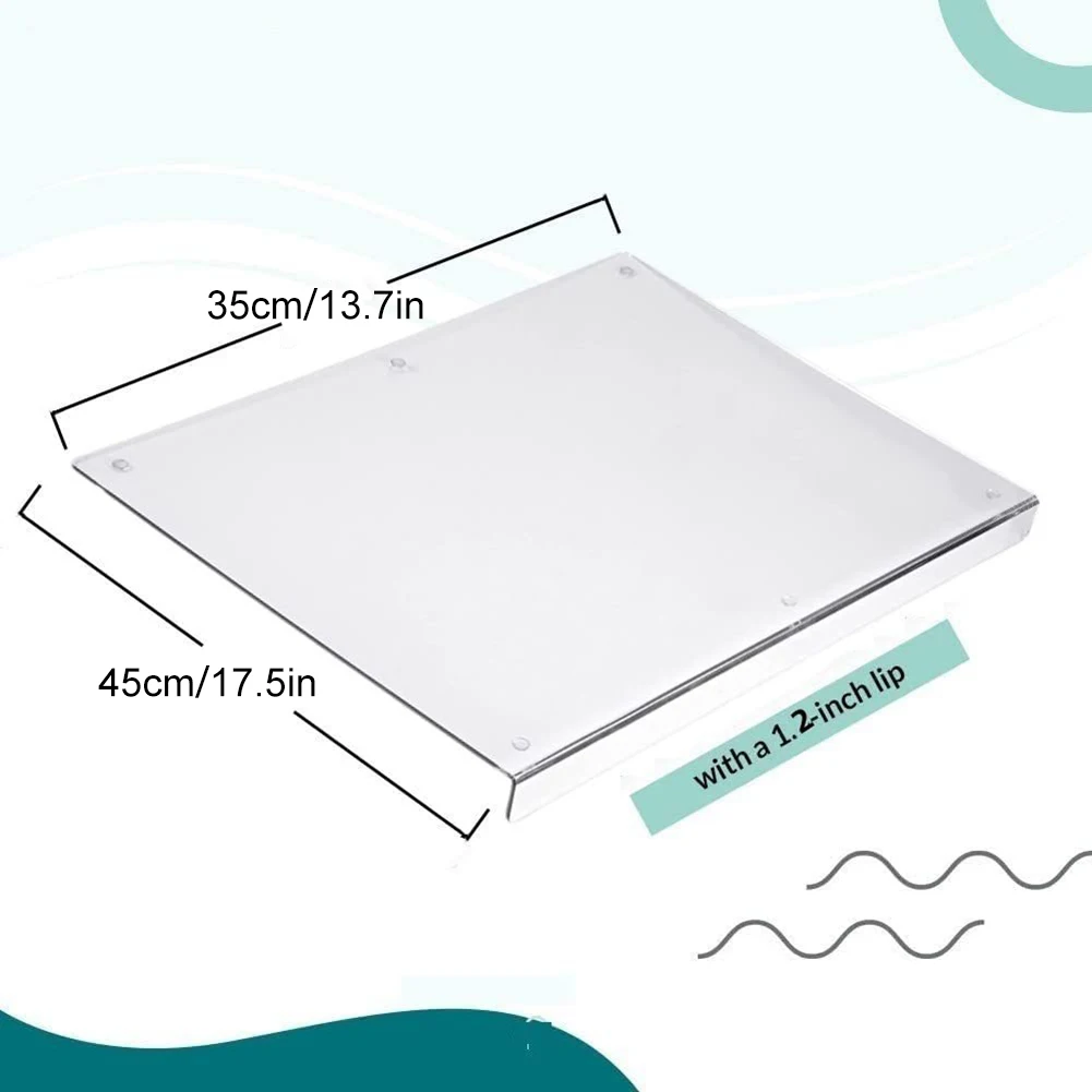 Clear Acrylic Cutting Board Set, Practical and Stylish, 18 x 16inch & 18 x 14inch Sizes, Slip Resistant Lip, Multi Functional
Clear Acrylic Cutting Board Set, Practical and Stylish, 18 x 16inch & 18 x 14inch Sizes, Slip Resistant Lip, Multi Functional
