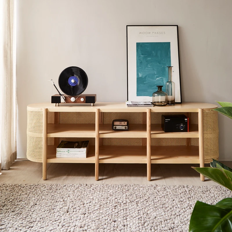 The product can be customized.Nordic rattan solid wood TV cabinet post-modern home living room floor cabinet combination small-s
The product can be customized.Nordic rattan solid wood TV cabinet post-modern home living room floor cabinet combination small-s