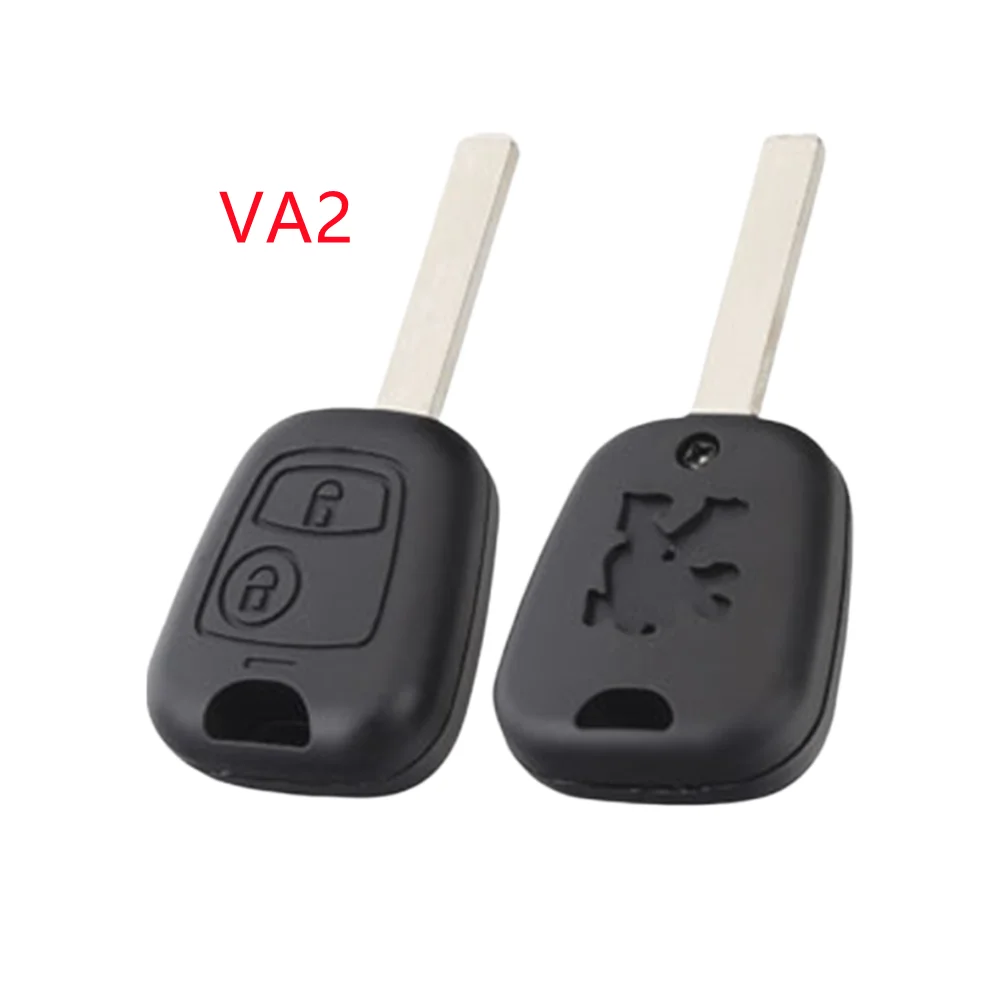 

30pcs/lot 2 Buttons Remote Key Shell Case for Peugeot 307/407 with VA2 Blade