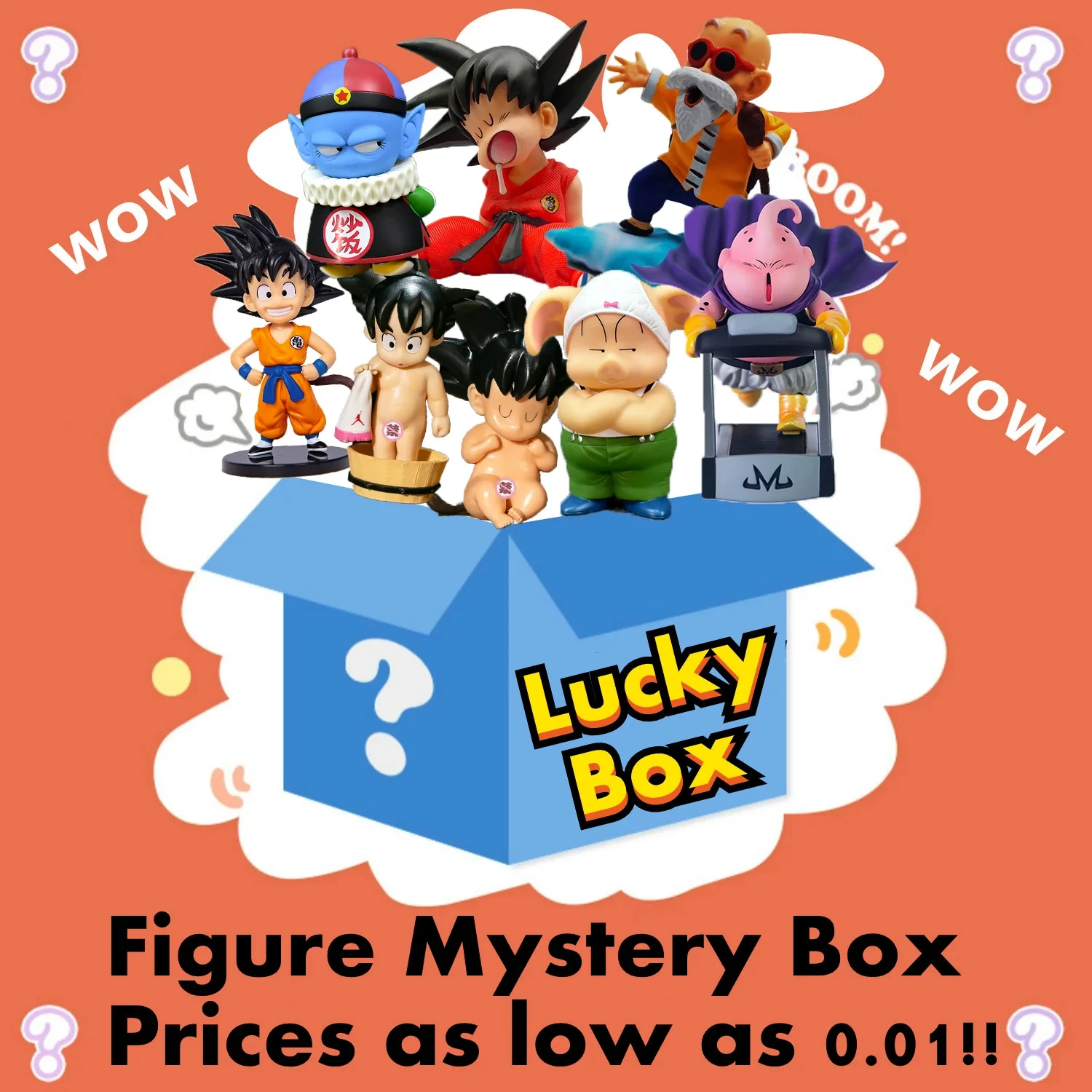 

Anime Miniso Dragon Ball Figure Blind Box Handheld Monkey King Bejita Mystery Box Devil Buo Friza Shalu Toy Decoration Lucky Box