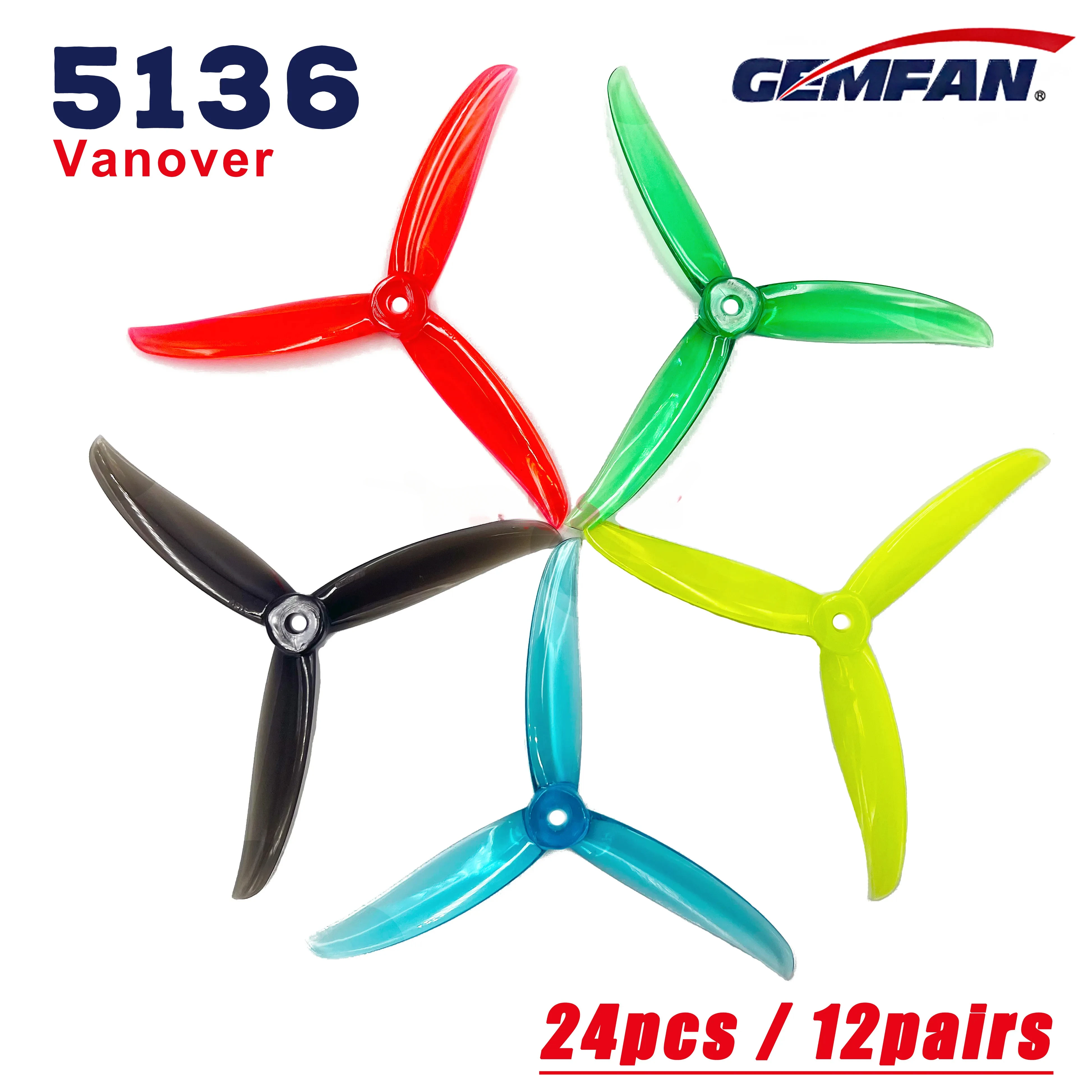 3-лопастной пропеллер Gemfan Vanover 5136x3 для FPV квадрокоптера, гоночного дрона, 5-дюймовый реквизит, запчасти «сделай сам»
3-лопастной пропеллер Gemfan Vanover 5136x3 для FPV квадрокоптера, гоночного дрона, 5-дюймовый реквизит, запчасти «сделай сам»