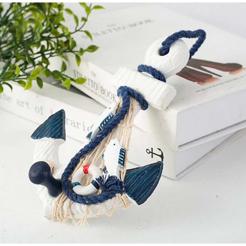 Mediterranean Wooden Boat Anchor Hook - Coastal Wall Decor Hanger 5 S4d823b89c80c47eeab82e65ffd493bf8I