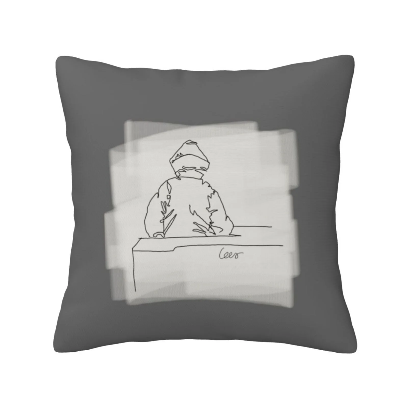 

Back Hood Fashion Sofa Throw Pillow Cover Pillowcase Hood Mental Lee Antoine Unrolled Line