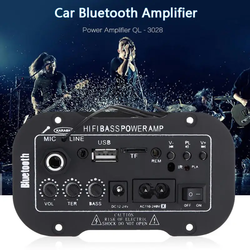 

Universal Car Audio Amplifier AMP MP3 MIC SD USB DVD Stereo HiFi Bass Power Remote Control Car Audio Accessories