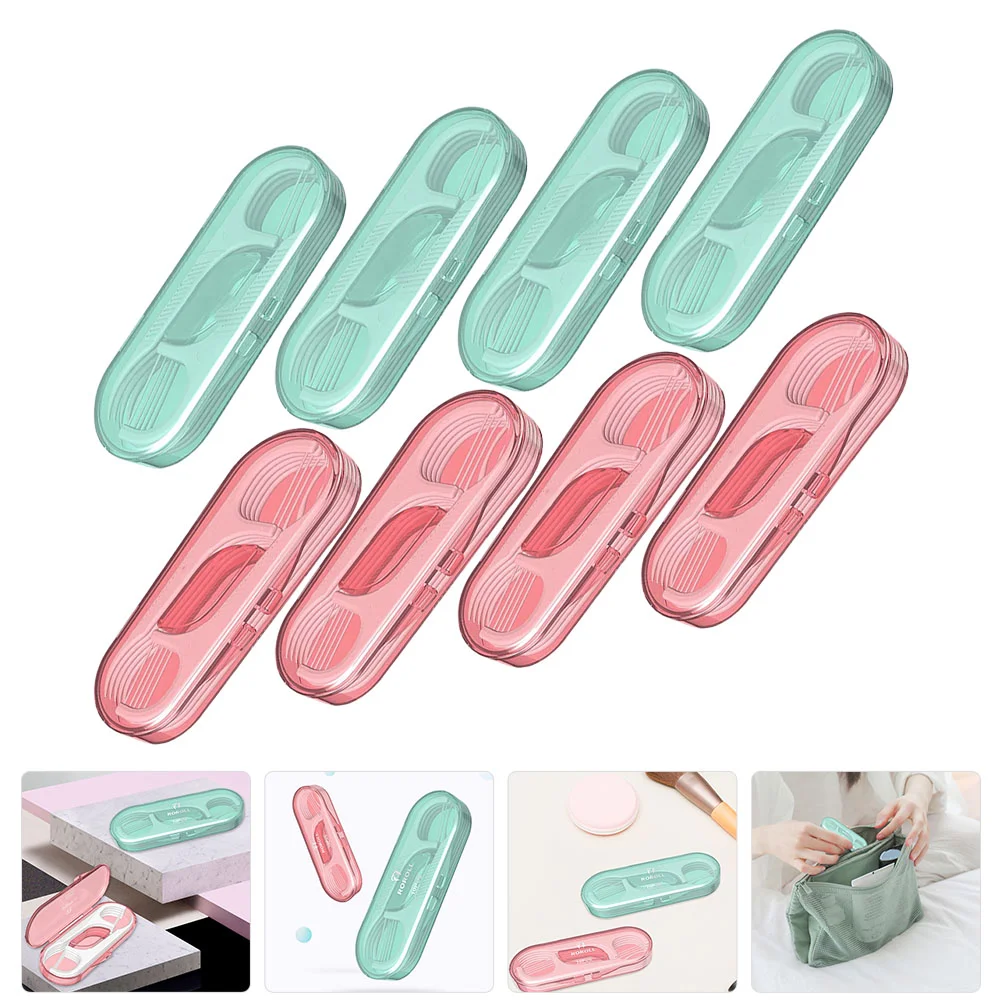 

8 Boxes Dental Floss Stick One Time Teeth Picks Travel Toothpick Household Flosses Kid Flossers Outdoor Toothpicks with thread