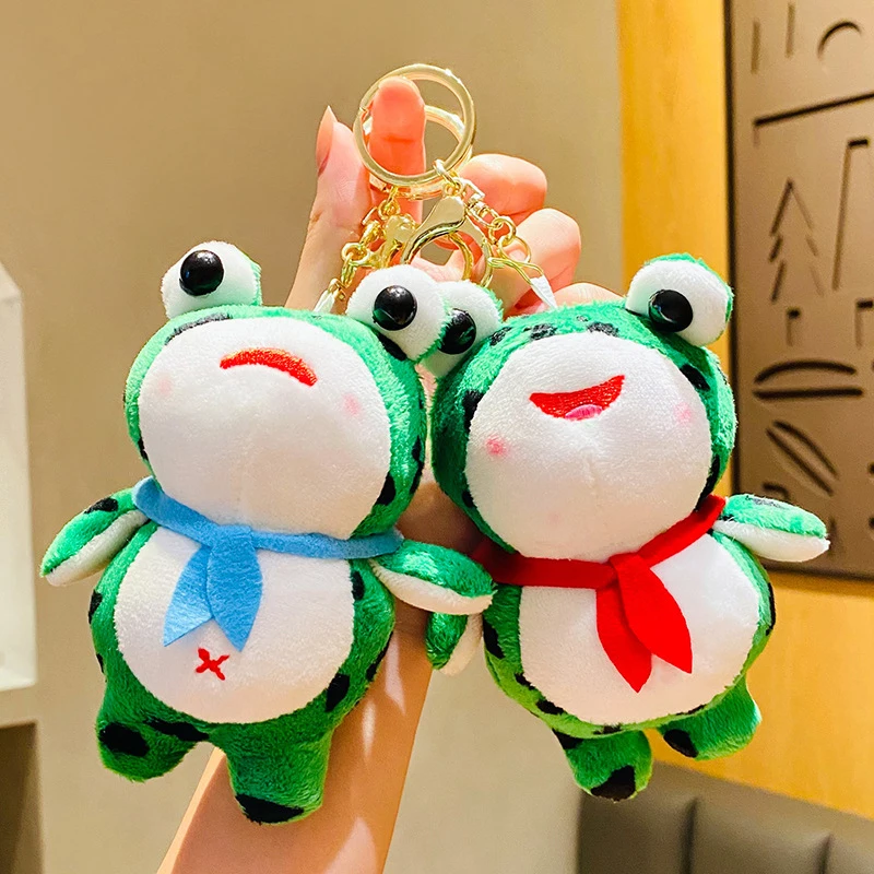 1PC Cartoon Plush Orphan Red Scarf Frog Doll Car Key Chain Creative Student Bag Pendant Blue Scarf Frog Animal Keychain Gift
1PC Cartoon Plush Orphan Red Scarf Frog Doll Car Key Chain Creative Student Bag Pendant Blue Scarf Frog Animal Keychain Gift