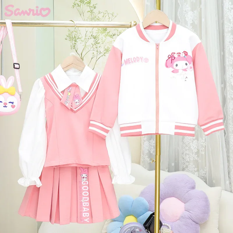 Kawaii Sanrio My Melody Children's Jacket Baseball Apparel New Fall Casual Outwear Cotton Girls Jacket Jk Skirt Shirt Set Gift
Kawaii Sanrio My Melody Children's Jacket Baseball Apparel New Fall Casual Outwear Cotton Girls Jacket Jk Skirt Shirt Set Gift