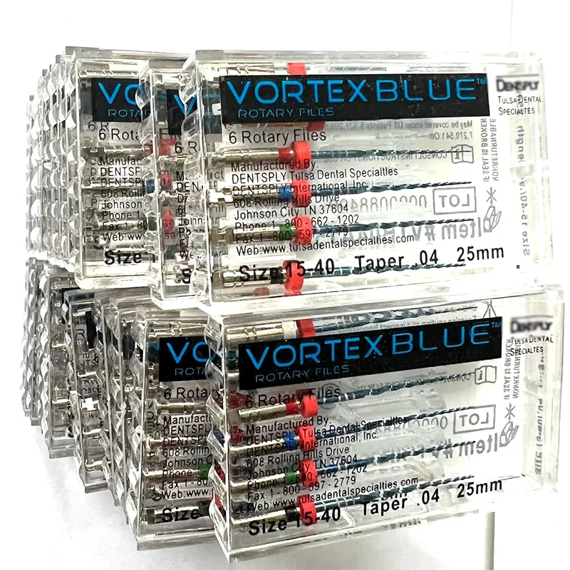 

06 Taper Tulsa Dental Vortex Blue 21, 25, 31mm all Taper rotary files 6/pk Dentist Tool Instrument Dental Root Files Root Canal