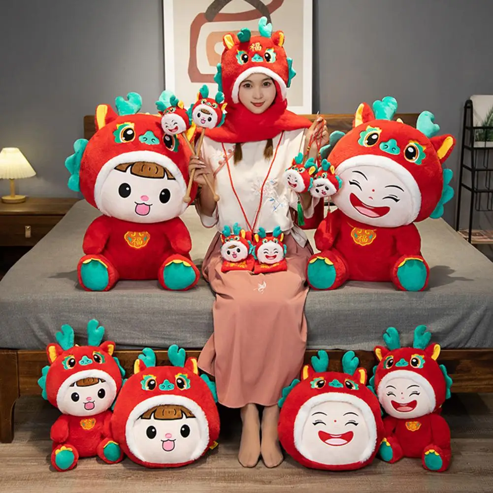 Spring Festival Decoration 2024 Chinese Zodiac Dragon Plush Toy Cute Lucky Mascot Stuffed Doll for Kids Festival Home Decoration
Spring Festival Decoration 2024 Chinese Zodiac Dragon Plush Toy Cute Lucky Mascot Stuffed Doll for Kids Festival Home Decoration