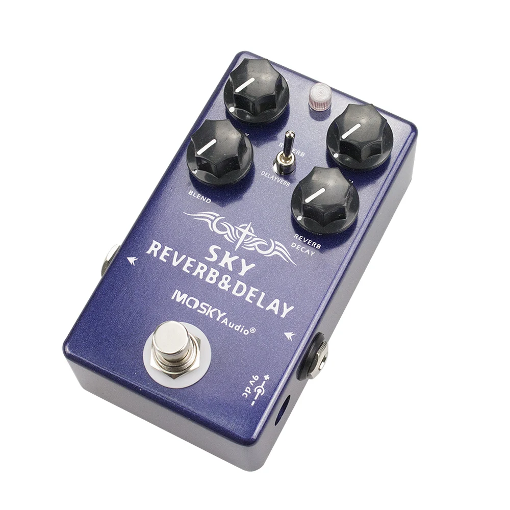 

MOSKY SKY REVERB DELAY Reverb Guitar Effect Pedal Effects Processors Digital Delay Guitar Effect Pedal True Bypass 3 In 1