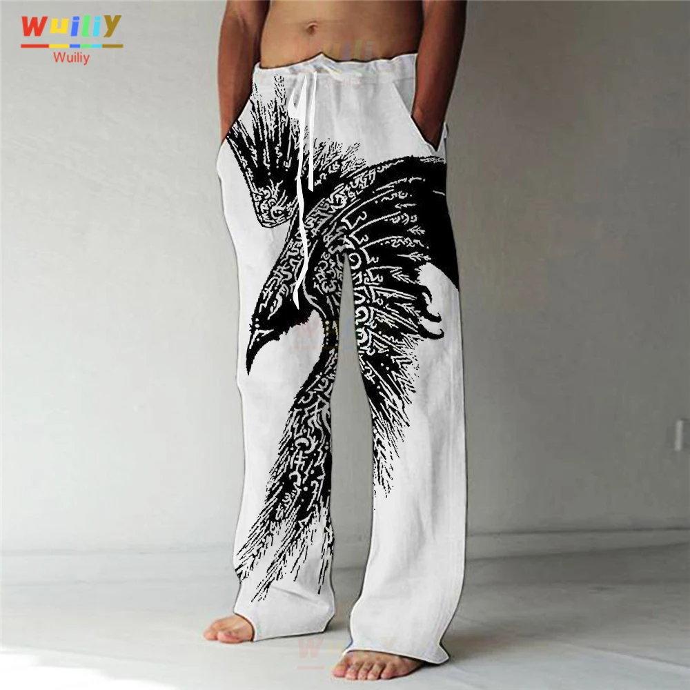 Men's Eagle Straight Trousers 3D Print Elastic Drawstring Design Front Pocket Pants Beach Animal Bird Graphic Prints Comfort
Men's Eagle Straight Trousers 3D Print Elastic Drawstring Design Front Pocket Pants Beach Animal Bird Graphic Prints Comfort