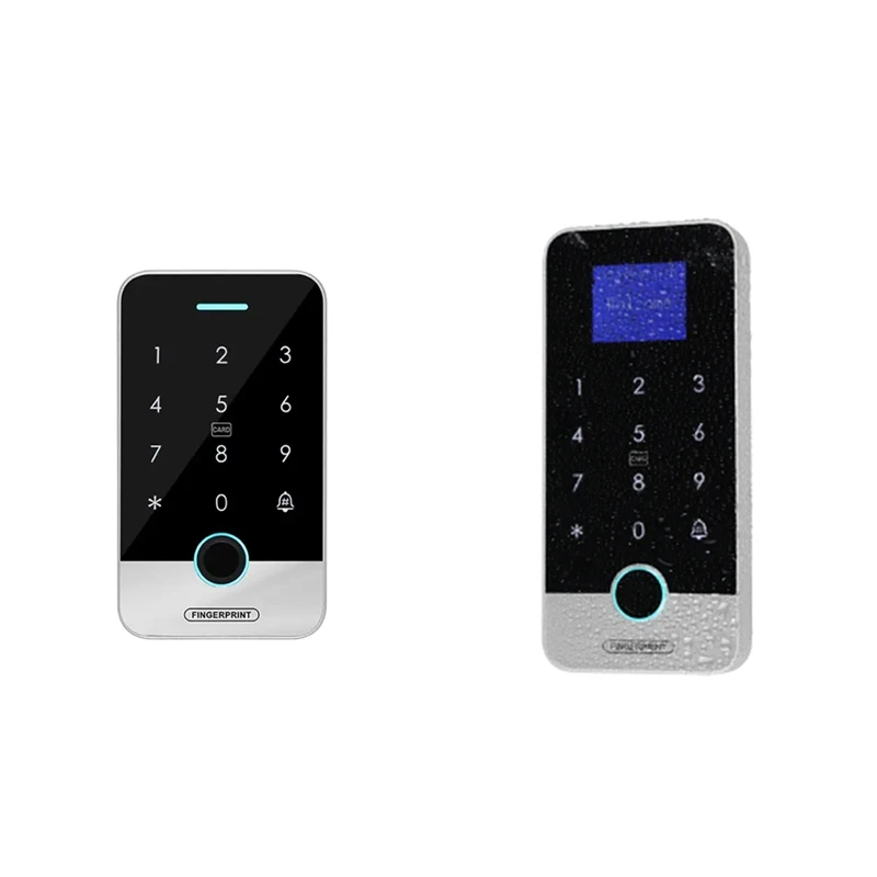 

Bluetooth Tuya APP Smart Fingerprint RFID Access Control Keypad Touch IP65 Waterproof 13.56Mhz Door Opener