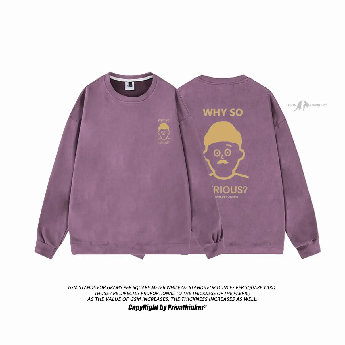 Мужской замшевый свитшот с круглым вырезом и принтом
Мужской замшевый свитшот с круглым вырезом и принтом