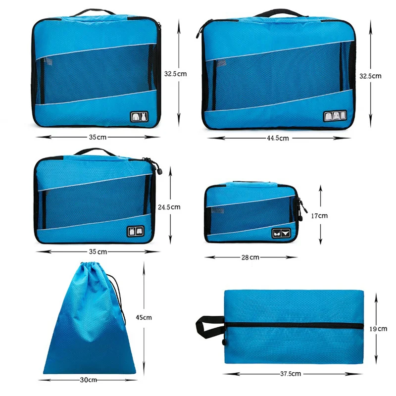 6 Pcs/Set Waterproof Travel Storage Bag Luggage Organizer Clothes Shoe Tidy Pouch Suitcase Packing Holiday Travel Accessories
6 Pcs/Set Waterproof Travel Storage Bag Luggage Organizer Clothes Shoe Tidy Pouch Suitcase Packing Holiday Travel Accessories