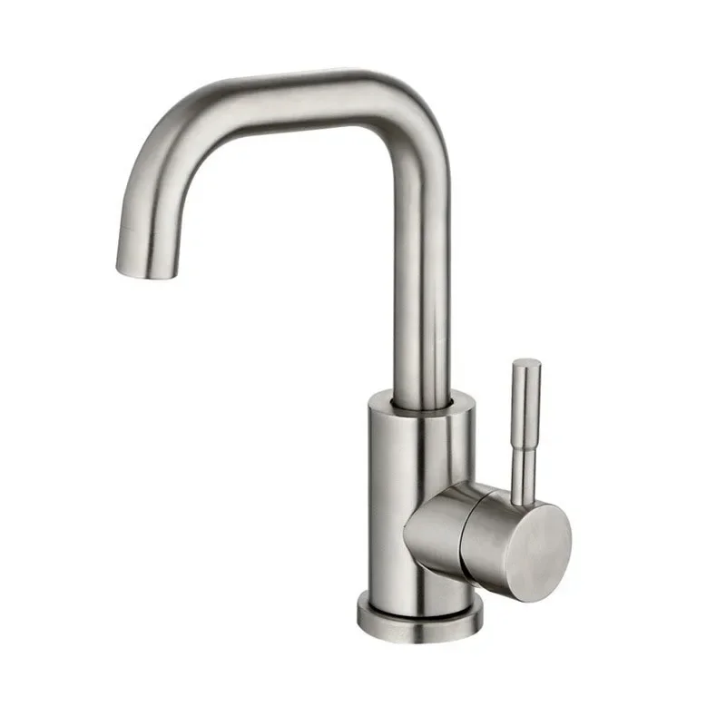 

Stainless Steel Water Faucet for Bathroom, Kitchen Basin Taps, 360 ° Rotatable, Hot Cold Wash Mixer, Crane Tap, Sink Faucets