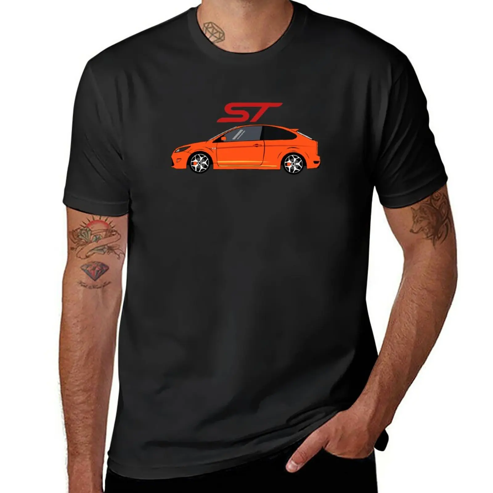 

Новая оранжевая футболка Focus mk2 st, футболка на заказ, аниме футболка, тяжелые футболки для мужчин