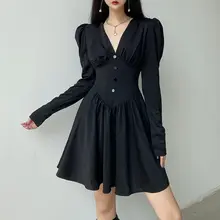 French palace style bubble long-sleeved high-waist dress,V-neck, waist, thin, A-line female plus size ruched dress
French palace style bubble long-sleeved high-waist dress,V-neck, waist, thin, A-line female plus size ruched dress