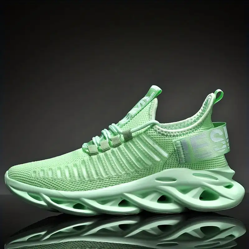 Fashion Letter Pattern Blade Type Sports Sneakers, High Impact Lace Up Weaving Running Shoes, Women's Footwear
Fashion Letter Pattern Blade Type Sports Sneakers, High Impact Lace Up Weaving Running Shoes, Women's Footwear