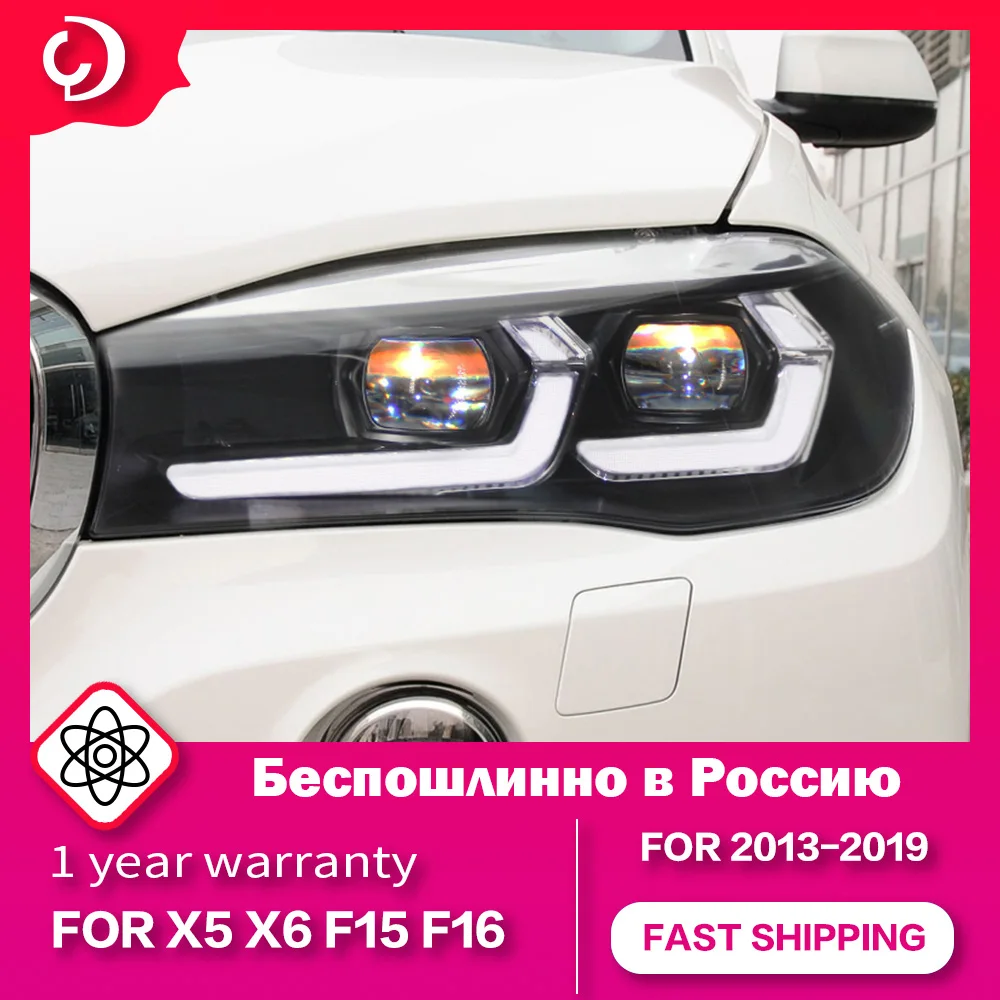 

Headlights for X5 F15 2007-2013 X6 F16 Foco Head Lamps LED DRL Running Turn Signal Led Projector Bifocal Lens Accessories