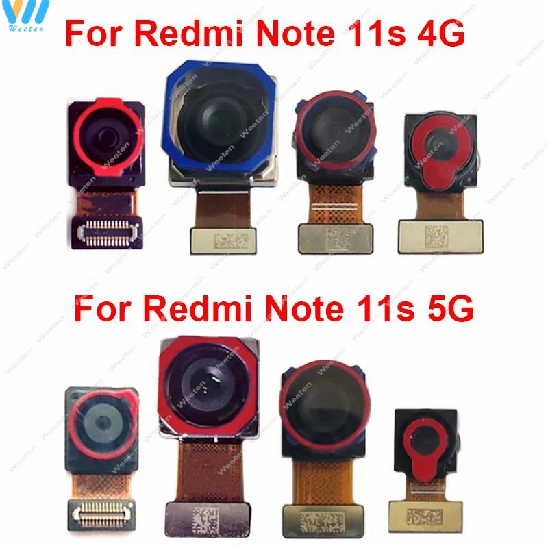 

Передняя и задняя основная камера для Xiaomi Redmi Note 11S 4G 5G Back основная фронтальная камера Модуль гибкий кабель запасные части 11S