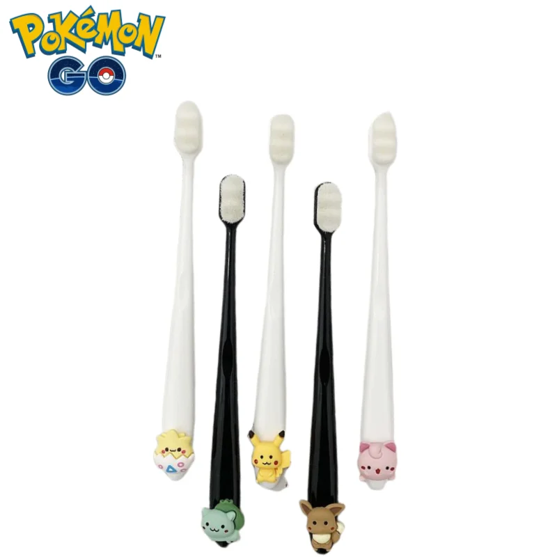 

New pokemon pikachu Ibrahimovic Bulbasaur cute kawaii soft hair toothbrush gift creative animation peripheral cartoon toothbrush